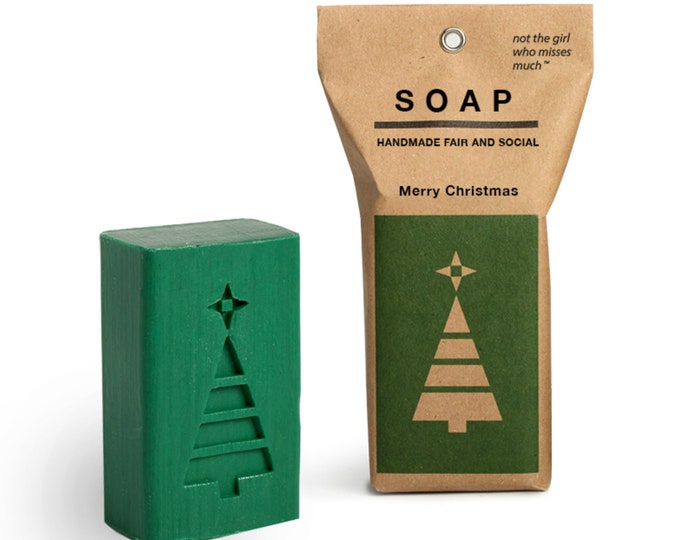 Soap CHRISTMAS TREE has a delicate scent of fir, winter and Christmas, vegan, palm oil free