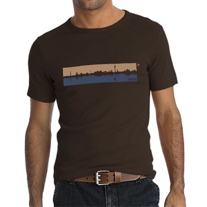 Rundhals Shirt unisex BERLIN-SPREESKYLINE, "Fair-Wair Foundation" zertifiziert