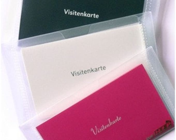 Business cards for self-labeling "ma blanche"