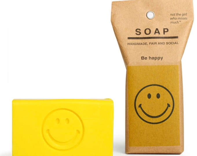 vegan palmoil free natural soap "BE HAPPY". is all you need.