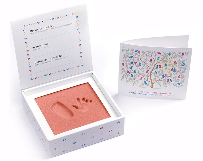 BABYFOOTPRINT - Hand and Footprint Set, "pink"