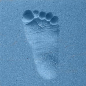 BABYFOOTPRINT Hand und Fußabdruckset, blau Bild 4