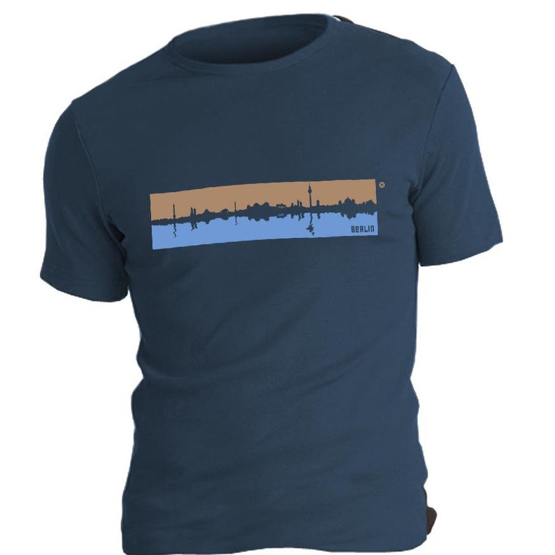 BERLIN SPREESKYLINE T-shirt unisex / fair wear image 3