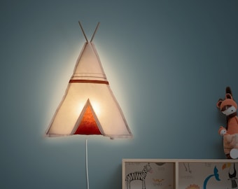 Lampada da parete per bambini. "TEPEE". Cotone