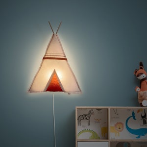 Kinder Wandlampe. TEPEE. Baumwolle Bild 1