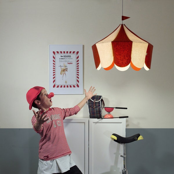 Circus Lamp. Red