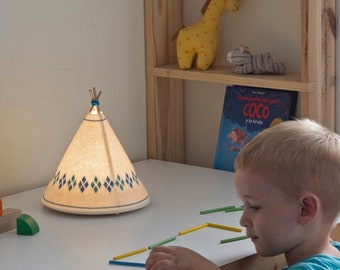 TIPI / Bambino Tavolo lampada blu