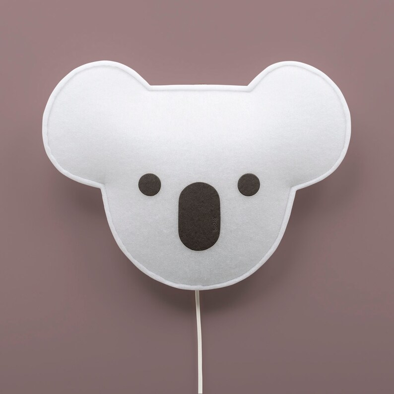 Children wall lamp. KOALA Black