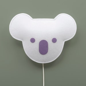 Children wall lamp. KOALA Purple