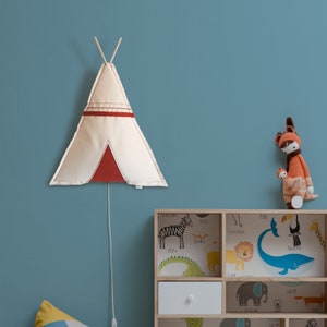 Kinder Wandlampe. TEPEE. Baumwolle Bild 4