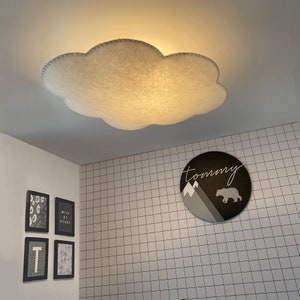 Hangende wolk. Plafond lampenkap afbeelding 3