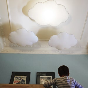 Hangende wolk. Plafond lampenkap afbeelding 2