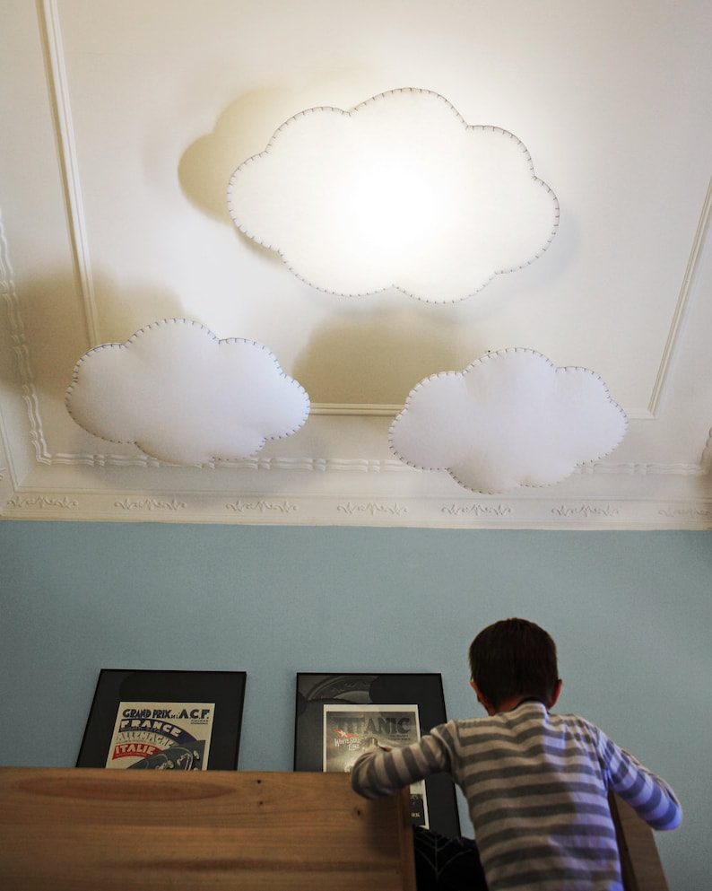 Hanging cloud. Ceiling lampshade image 2