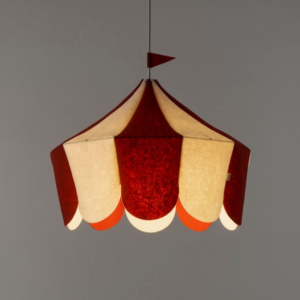 Circuslamp. Rood - Expresslevering