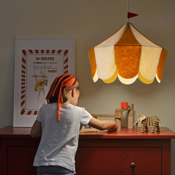 Circus Lamp. Yellow