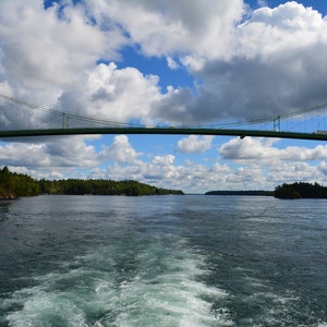 Thousand Island Bridge cross stitch digital download