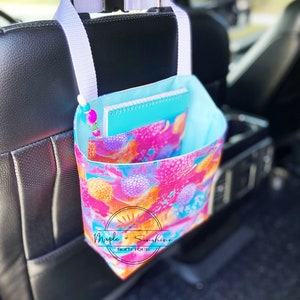 Car Trash Bag, Western Car Accessories ,turquoise Car Organizer,truck  Accessories for Women, Western Tote Bag, Washable Bag, Gear Shift Bag 