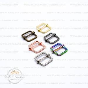 3/4&quot; (20 mm) Adjustable Strap Slider Hardware (Pack of 2) Purse Hardware DIY Handbag
