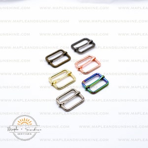 1&quot; (25 mm) Adjustable Strap Slider Hardware (Pack of 2) Purse Hardware DIY Handbag