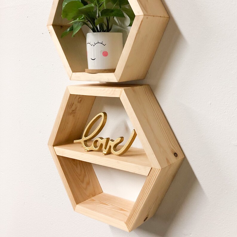 Hexagon Shelving Plant Shelves Shelves Deep 3.5 Etsy