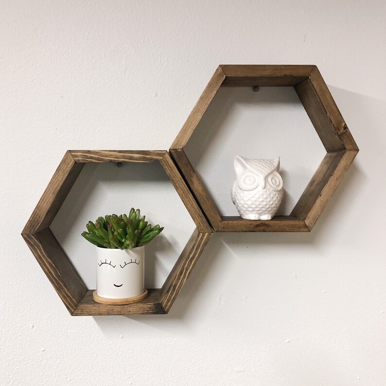 Hexagon Shelving Plant Shelves Shelves Deep 3.5 Etsy