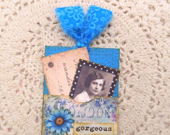 Handmade Altered Paperclip Bookmark for Junk or Art Journal Books #2155 ...