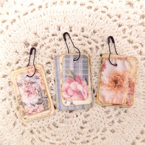Handmade Mini Scrap Dangle Clusters for Junk/Art Journal Books #1221