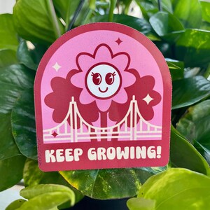 The Babe Area sticker, handmade sticker, 1 Sticker 3in, Golden Gate Bridge glossy sticker, San Francisco Bay Area sticker