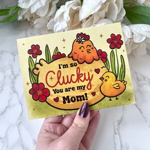 I'm so clucky you are my Mom Karte, Muttertagskarte, Honig Bär Original Mama Karte, Mutter Geschenk, 4x6 Grußkarte, Frau Geschenk