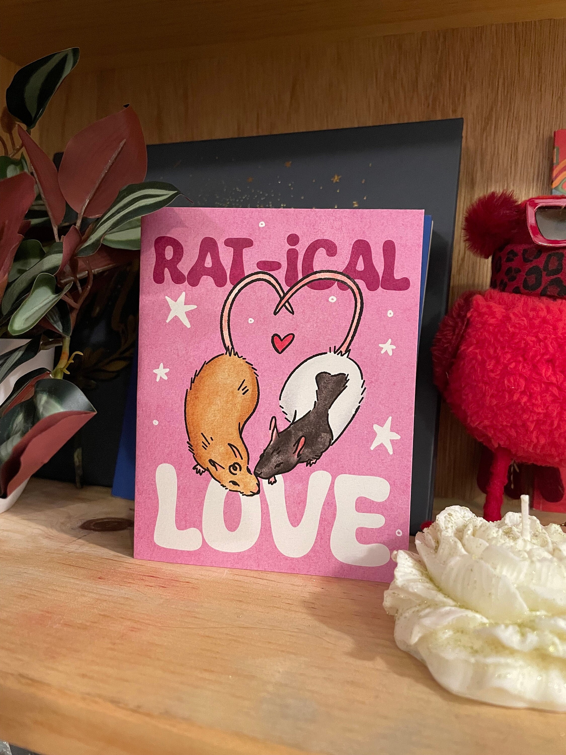 Rat Love Card - Etsy