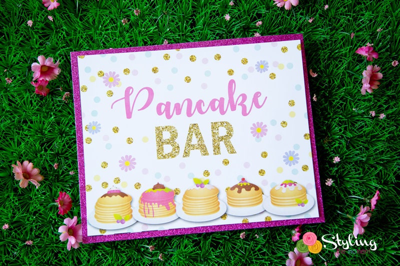 Pancake Bar Sign Instant Download Printable Etsy