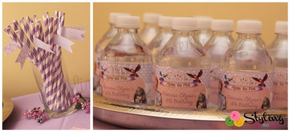 Sofia the first water bottle labels free