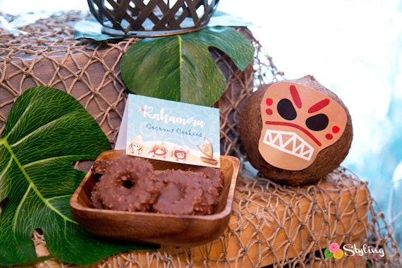 Moana Inspired Kakamora Coconut Face Instant Download By Styling The Moment Catch My Party