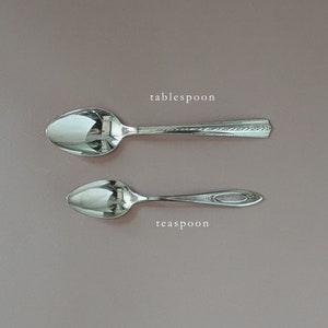 Tablespoons Vintage Silver Flatware Mis Matched Set Reusable Table Setting Brunch Silverware Antique Mix and Match Place Setting image 4