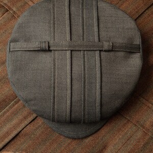 The BANTAM Norfolk-Pleated Fancy 1910s-Pattern Flat Cap in Vintage Suiting Wool Made to Order image 1