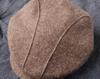 THE AERO-CLUB Casquette - 1920s-pattern Fancy Flat Cap in Vintage Long Fibred Wool - Made to Order