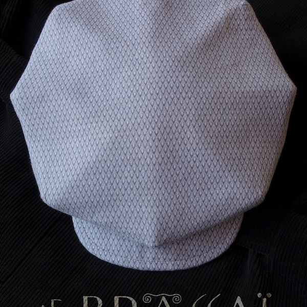 Le BRASSAÏ - 1920s-Pattern French Style Casquette Flat Cap in 19th-Century Printed Calico Cotton - Made to Order