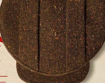 The "IT" Cap - 1910s / 1920's Style Flat Cap With Box Pleated Top - Made to Order