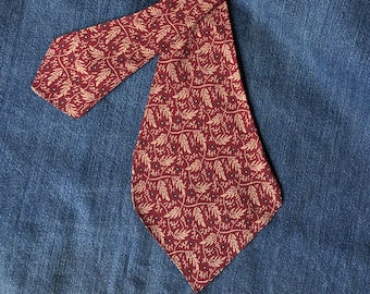 Corbata Anderson, reproducción fiel de la década de 1910, en uno de los 16 estampados históricos de algodón