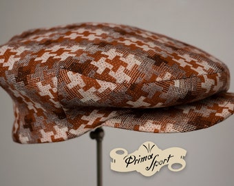 The PRIMA SPORT 1910s/20s-Pattern French Casquette in Vintage Italian Fine Dogtooth Wool - Made to Order