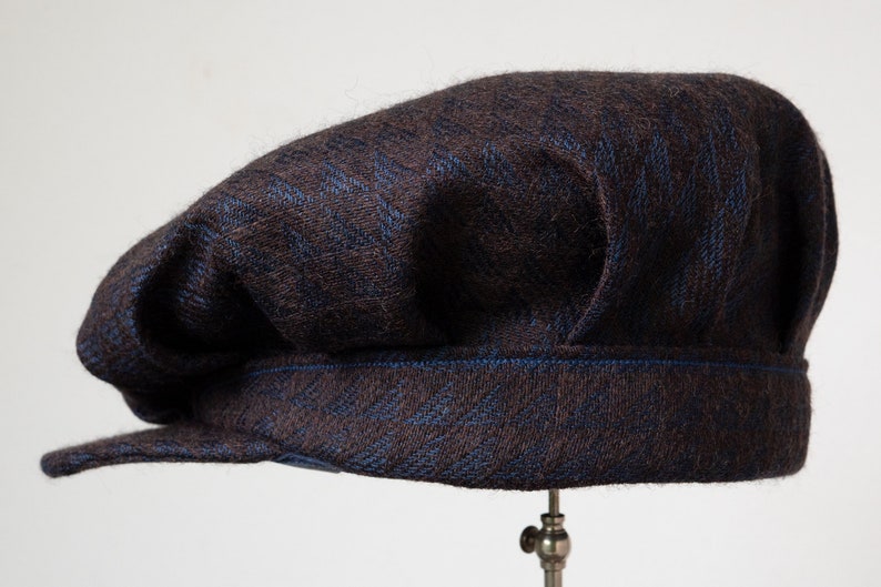 Old Rounded Cap Pattern THE AUTOMAT - 1920s-pattern Pleated Flat Cap in Dashing Tweeds Wool ...