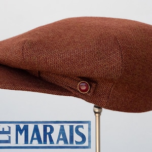LE MARAIS - 1920s-Pattern Casquette Flat Cap in Vintage Dormeuil Tweed and c.1920s Hardware - Made to Order