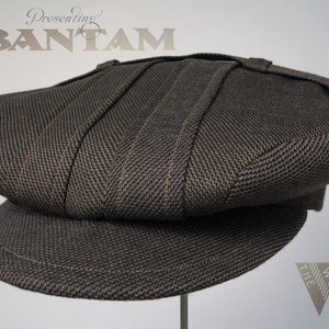 The BANTAM Norfolk-Pleated Fancy 1910s-Pattern Flat Cap in Vintage Suiting Wool Made to Order imagen 3