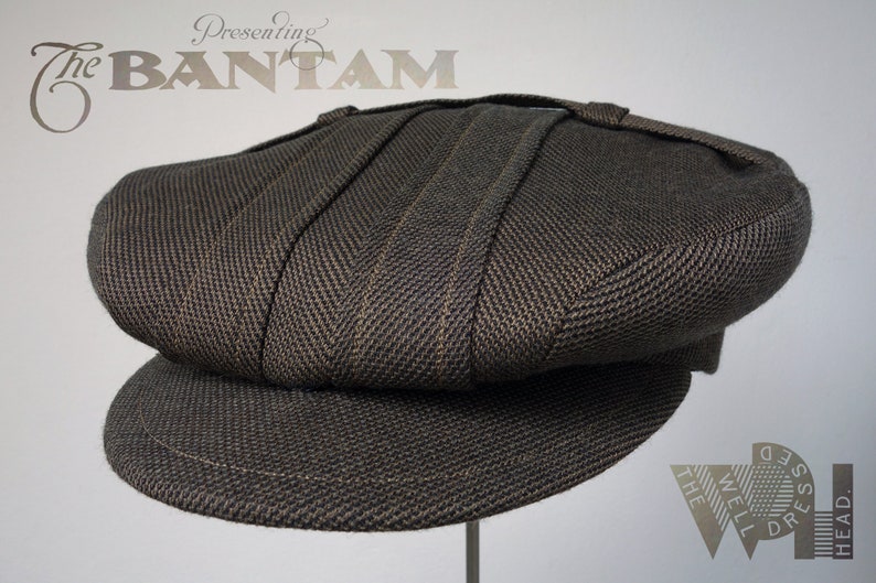 The BANTAM Norfolk-Pleated Fancy 1910s-Pattern Flat Cap in Vintage Suiting Wool Made to Order imagen 3