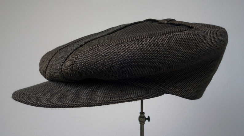 The BANTAM Norfolk-Pleated Fancy 1910s-Pattern Flat Cap in Vintage Suiting Wool Made to Order image 5