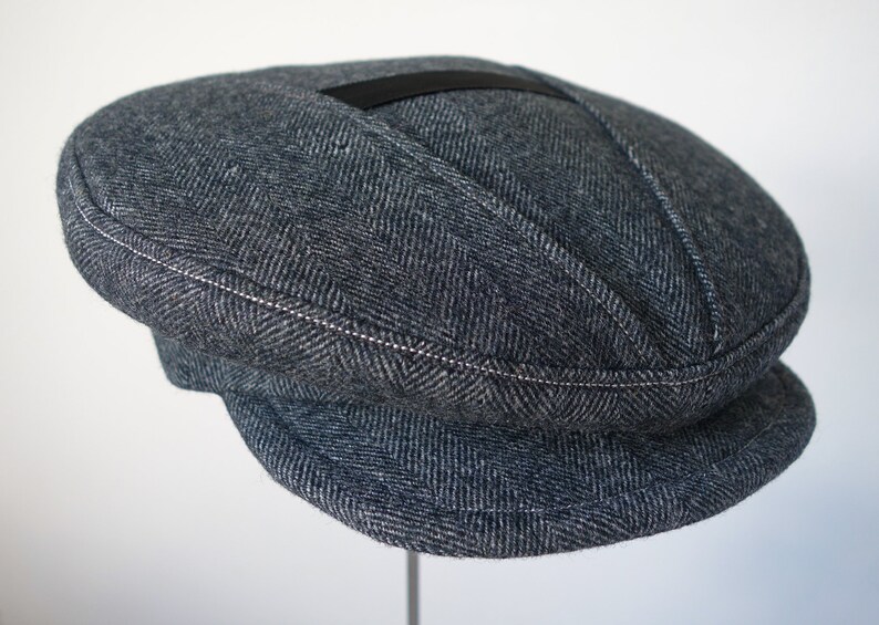 The SAVOY Novelty 1920sdesign Flat Cap With Vtop Vintage Etsy