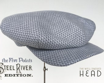 The FIVE POINTS - 1910s Reproduction Flat Cap in 19th Century Printed Cotton, With A Unique History - Made to Order (Limited!)