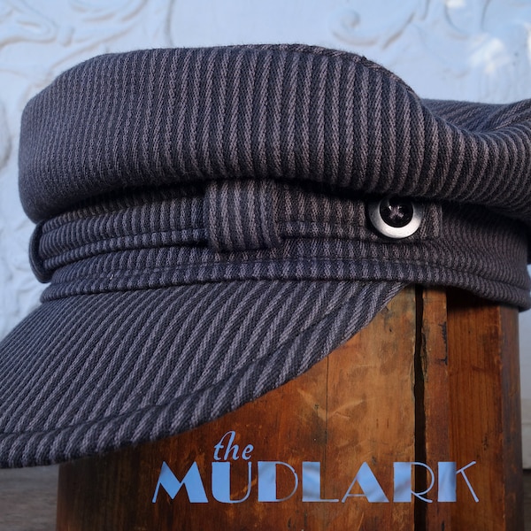 The MUDLARK 1940s-pattern French Worker's Cap in Genuine 1940s Heavy French Workwear Trouser Cotton - Made to Order