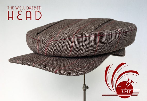 The it Cap 1910s 1920 s Style Flat Cap With Box Pleated Top in 1940s Sydney made Suiting Wool Made to Order Etsy