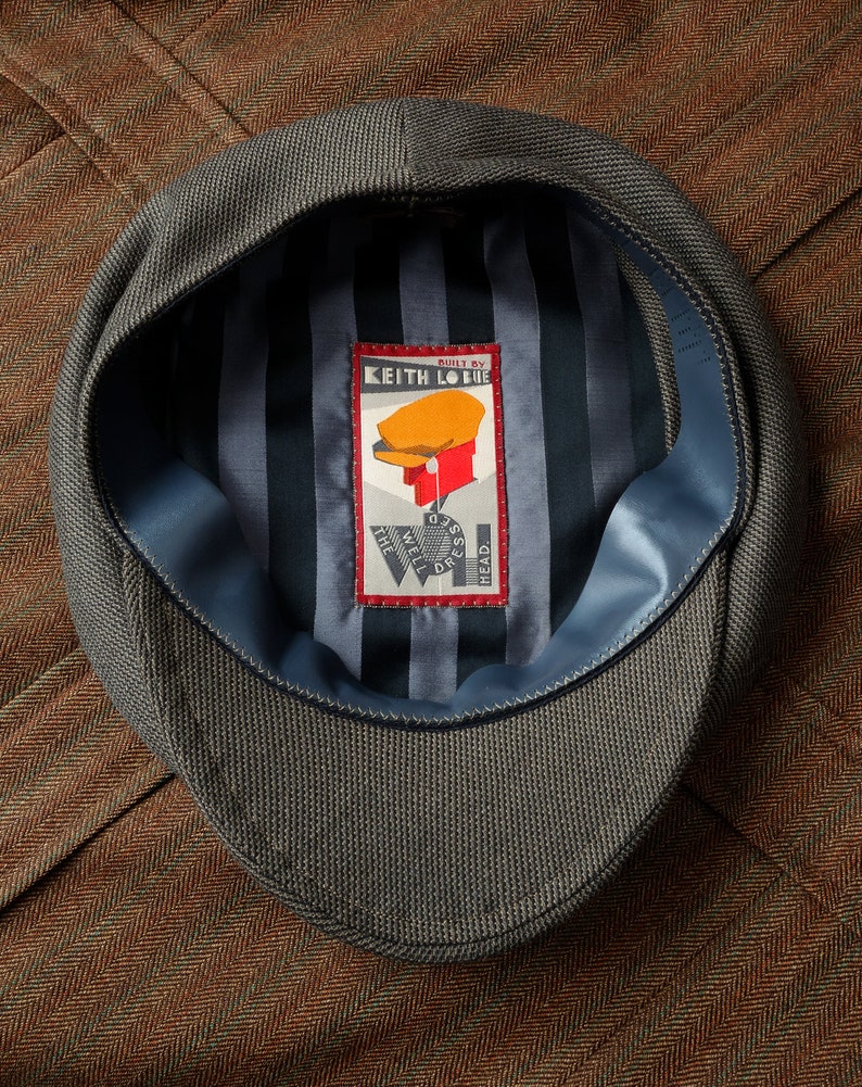 The BANTAM Norfolk-Pleated Fancy 1910s-Pattern Flat Cap in Vintage Suiting Wool Made to Order image 7